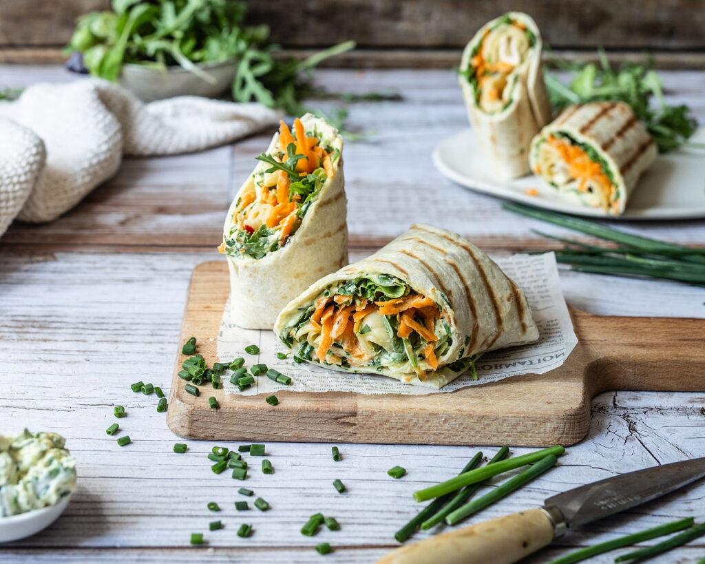Wraps Mit Frischkase Vegetarisch